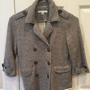 Cabi Heather Grey Jacket Sweater Cardigan Blazer